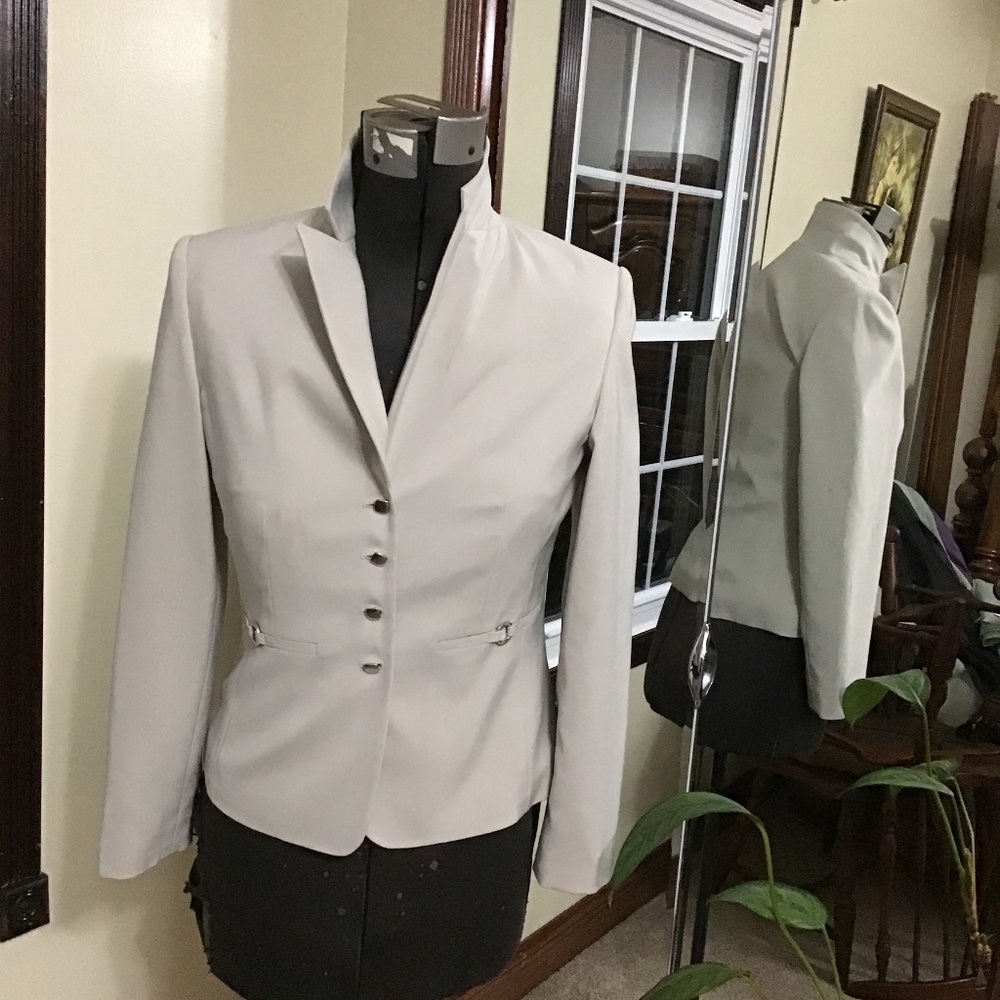 Elegant Pearl Gray Jacket